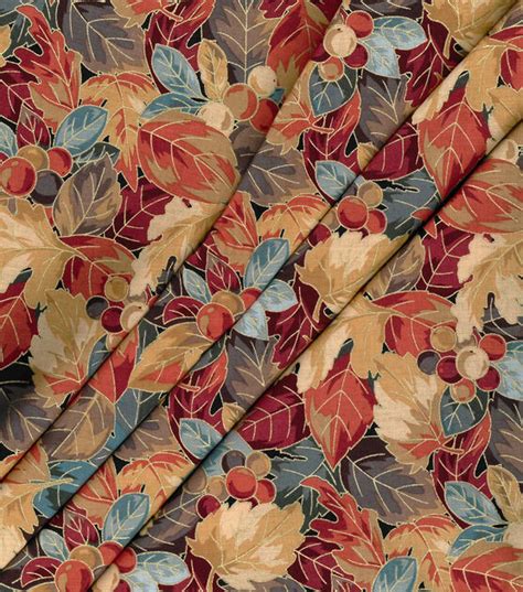 metallic orange fabric|Orange Heritage Floral Foliage Premium Metallic Cotton Fabric.